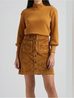 Madewell Corduroy A-Line Mini Skirt: Patch Pocket Edition Size L